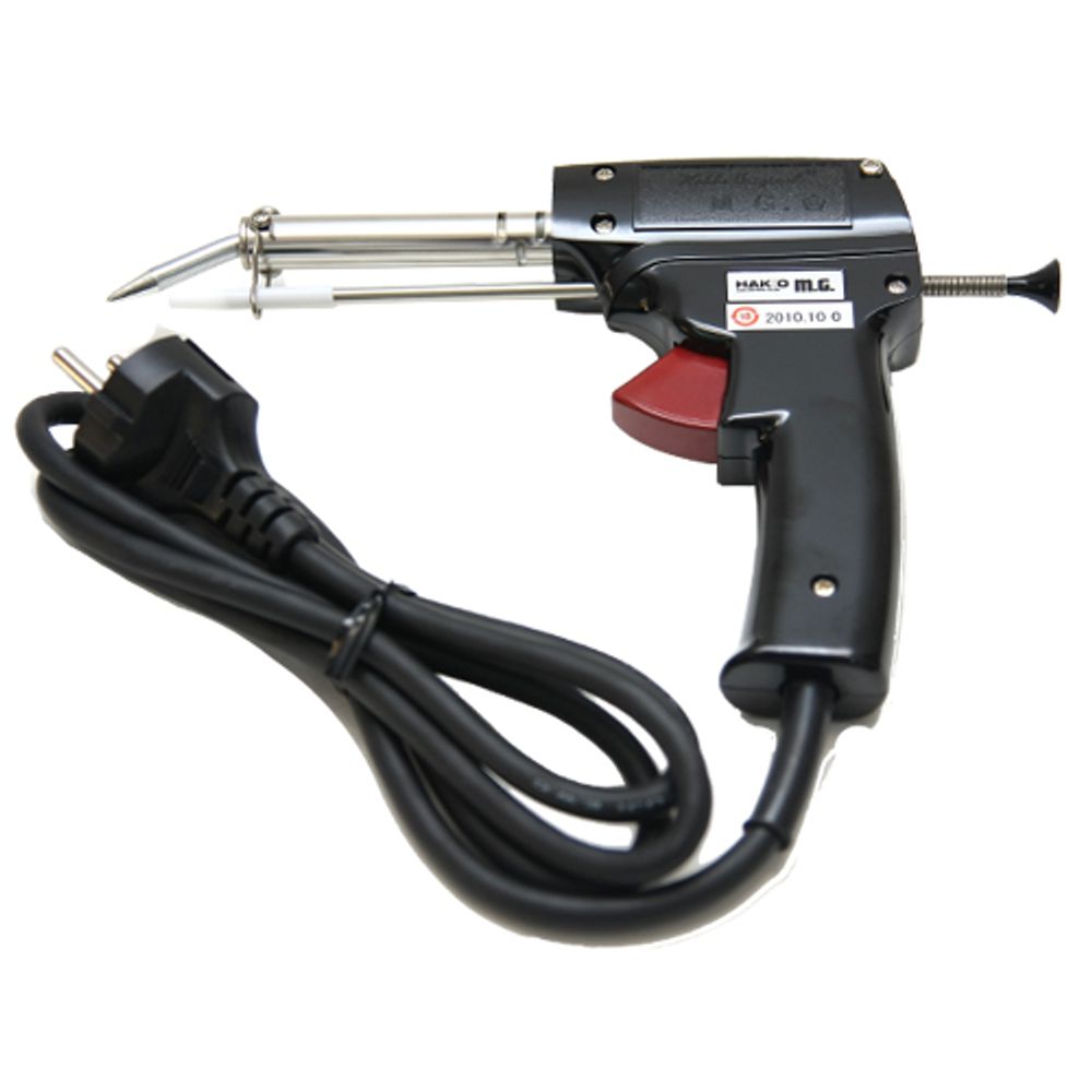 HAKKO Soldering Iron MG585, Soldering Iron with Manual Lead Transfer Device, Nichrome Heater, Pistol Grip, ESD SAFE